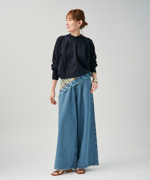 VERMEIL par iena（ヴェルメイユパーイエナ）の「PIERRE LOUIS MASCIA ピエール ルイマーシャ 67x67cm 517633/101（バンダナ/スカーフ・レディース・ブルー・FREE）」の4枚目の写真