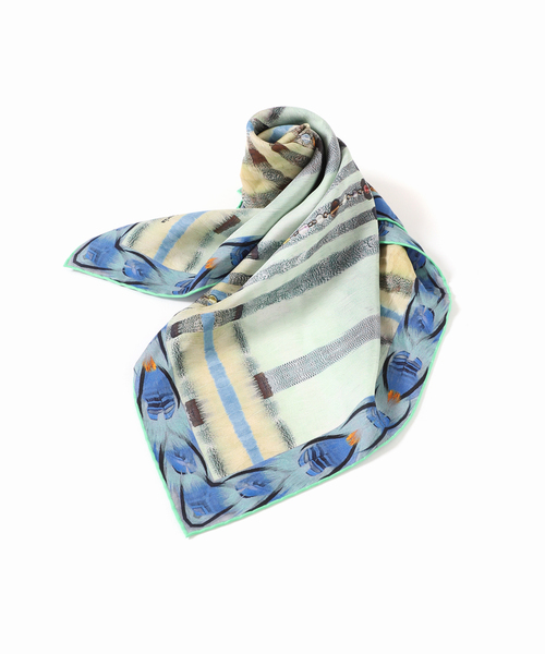 VERMEIL par iena（ヴェルメイユパーイエナ）の「PIERRE LOUIS MASCIA ピエール ルイマーシャ 67x67cm 517633/101（バンダナ/スカーフ・レディース・ブルー・FREE）」の11枚目の写真