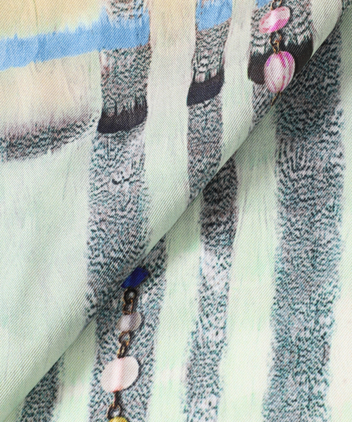 VERMEIL par iena（ヴェルメイユパーイエナ）の「PIERRE LOUIS MASCIA ピエール ルイマーシャ 67x67cm 517633/101（バンダナ/スカーフ・レディース・ブルー・FREE）」の12枚目の写真