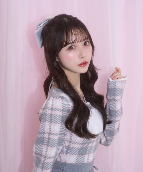 Honey Cinnamon（ハニーシナモン）の「winter likeリボンバレッタ（バレッタ/ヘアクリップ・レディース・ホワイト/ボルドー/グレー/ブラック・FREE）」の7枚目の写真