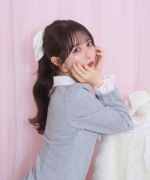 Honey Cinnamon（ハニーシナモン）の「winter likeリボンバレッタ（バレッタ/ヘアクリップ・レディース・ホワイト/ボルドー/グレー/ブラック・FREE）」の22枚目の写真
