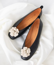 【FABIO RUSCONI】ラウンドトウVカットカメリアバレエ(F61523)