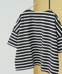 FREAK'S STORE | 限定展開 ボートネック バスク ボーダー 半袖 Tシャツ(Tシャツ/カットソー)