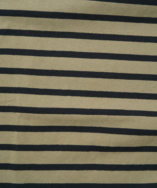 FREAK'S STORE(フリークスストア)の「限定展開 ボートネック バスク ボーダー 半袖 Tシャツ(Tシャツ/カットソー・レディース・オフホワイト/ブルー/グリーン/ブラウン/ブラック/ネイビー/オレンジ/ベージュ・フリ-)」の9枚目の写真