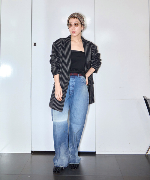 Lee(リー)の「LEE 別注 VINTAGE PAINTER PANTS LM7321:デニムパンツ(デニムパンツ・レディース・ネイビー・XX-SMALL/X-SMALL)」の11枚目の写真