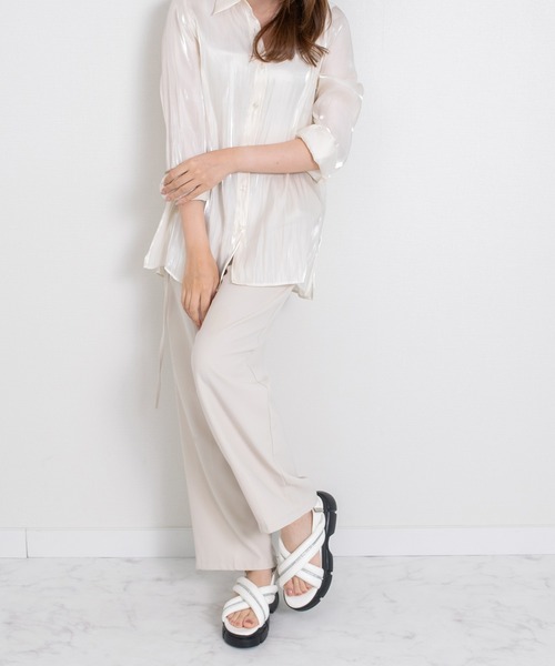 Bridget Birkin(ブリジットバーキン)の「【Bridget Birkin】ビジュークロスベルトスポーツサンダル(562121)(サンダル・レディース・シルバー/ブラック/ホワイト・L/LL/M/S)」の7枚目の写真