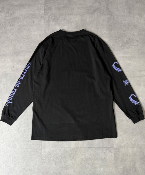 Amilige(アミリージュ)の「Coffin Bat BearロングTシャツ(Tシャツ/カットソー・レディース・ホワイト/ブラック・FREE)」の15枚目の写真