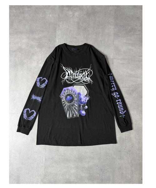 Amilige(アミリージュ)の「Coffin Bat BearロングTシャツ(Tシャツ/カットソー・レディース・ホワイト/ブラック・FREE)」の17枚目の写真