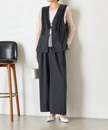 Jena espace merveilleux | フリルチュールセットアップ(ワンピース)