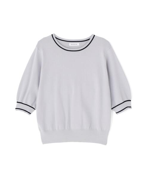 NATURAL BEAUTY BASIC(ナチュラルビューティーベーシック)の「◇総針ベーシック バイカラーラインニット(ニット/セーター・レディース・グレー系その他/ブラック系その他/イエロー系その他/ホワイト系その他・FREE)」の9枚目の写真