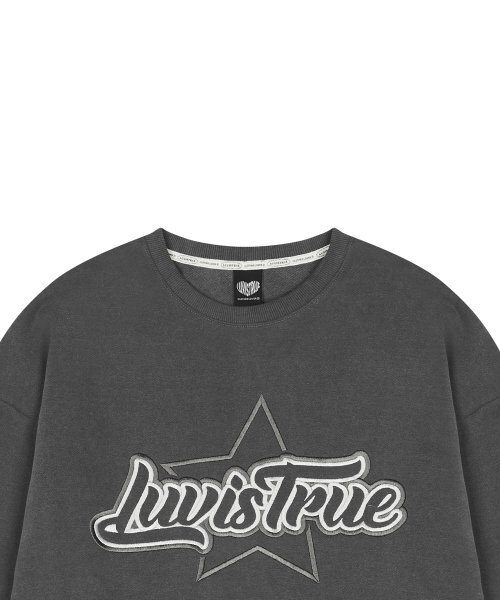 LUVISTRUE（ラヴイズトゥルー）の「STAR LOGO MTM(CHARCOAL)（スウェット・レディース・その他・FREE）」の4枚目の写真