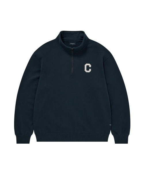 COVERNAT(カバーナット)の「Cロゴハーフジップスウェットネイビー(スウェット・メンズ・その他・SMALL/MEDIUM/LARGE/X-LARGE/XX-LARGE/X-SMALL)」の1枚目の写真