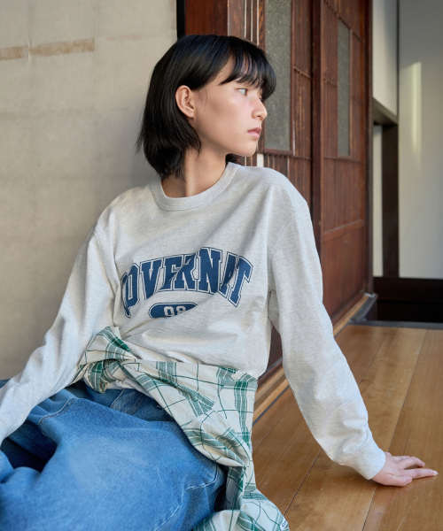 COVERNAT(カバーナット)の「スラブアーチロゴロングスリーブチャコール(Tシャツ/カットソー・メンズ・その他・X-LARGE/X-SMALL/XX-LARGE/SMALL/MEDIUM/LARGE)」の8枚目の写真