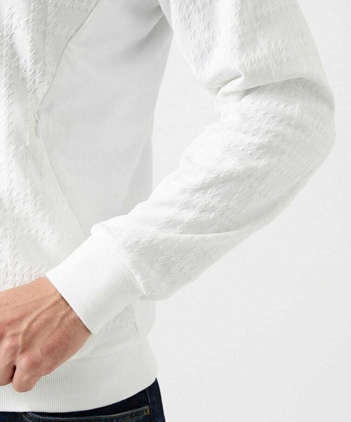 MICHEL KLEIN HOMME (ミッシェルクランオム)の「【セットアップ】ジャカードジップアップパーカー(パーカー・メンズ・ブラック/ホワイト・MEDIUM/LARGE/X-LARGE)」の18枚目の写真