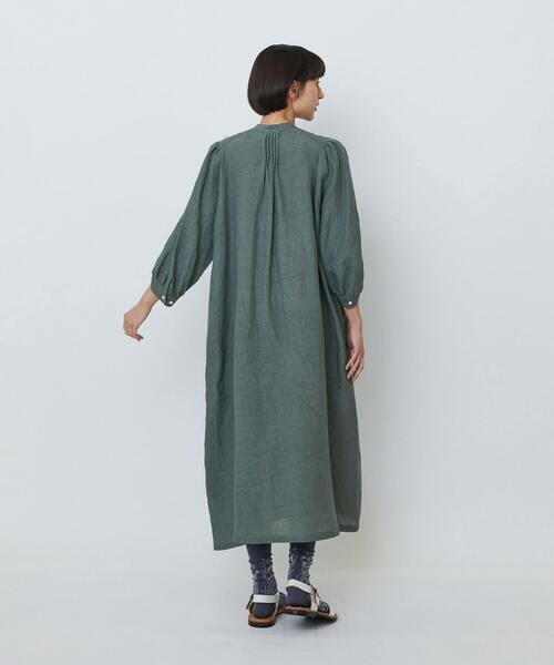 LOISIR(ロワズィール)の「グランジリネンタックディテールワンピース(ワンピース・レディース・カーキ/ピンク・FREE)」の9枚目の写真