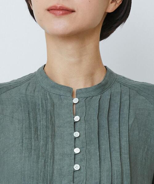 LOISIR(ロワズィール)の「グランジリネンタックディテールワンピース(ワンピース・レディース・カーキ/ピンク・FREE)」の16枚目の写真