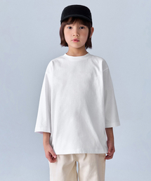 リラックスドクルーネック7部Tシャツ[ホワイト]