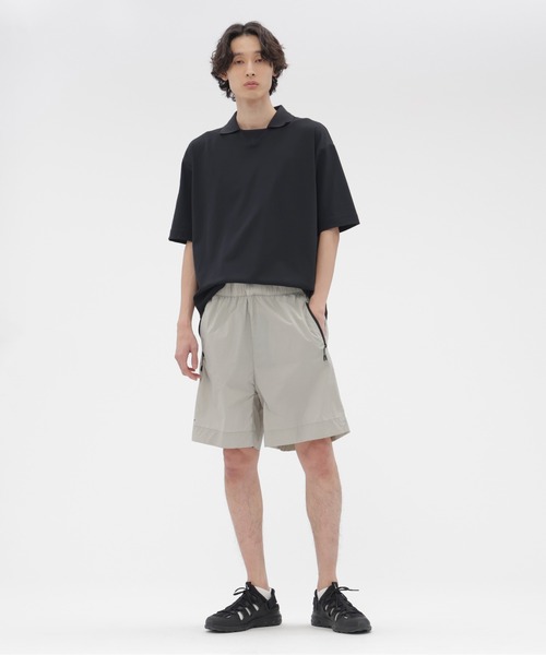 MARGARET HOWELL（マーガレットハウエル）の「HIGHDENCE MESH JERSEY（Tシャツ/カットソー・メンズ・カーキ/ネイビー・MEDIUM/LARGE）」の8枚目の写真