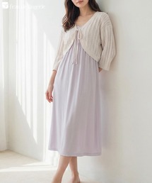 fran de lingerie（フランデランジェリー）の「ふわふわのモールニット 夏の冷房対策にも「パウダーもこ002」カーディガン（ルームウェア/パジャマ）」
