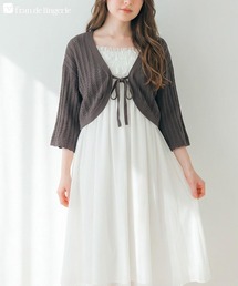 fran de lingerie（フランデランジェリー）の「ふわふわのモールニット 夏の冷房対策にも「パウダーもこ002」カーディガン（ルームウェア/パジャマ）」