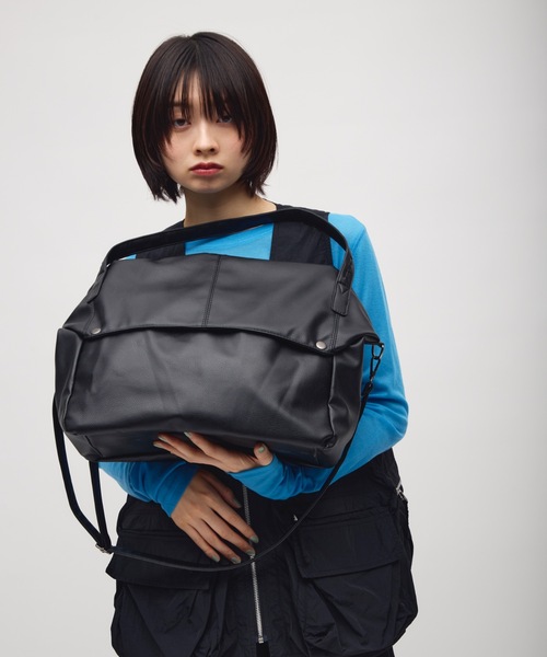 TONER（トナー）の「ドットボタンドレープビッグバッグ/ロゴプレート付き（ショルダーバッグ・レディース・アイボリー/ブラウン/ブラック・FREE）」の9枚目の写真