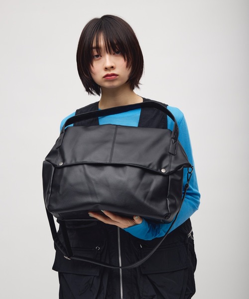 TONER（トナー）の「ドットボタンドレープビッグバッグ/ロゴプレート付き（ショルダーバッグ・レディース・アイボリー/ブラウン/ブラック・FREE）」の18枚目の写真