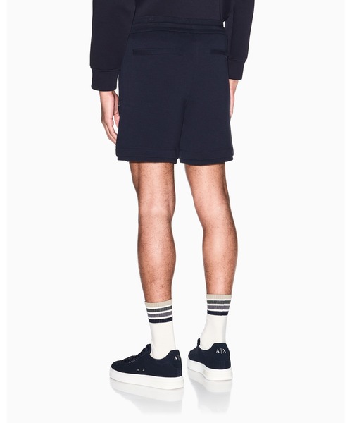 ARMANI EXCHANGE(アルマーニエクスチェンジ)の「【A|X アルマーニ エクスチェンジ】WE コットンミックスツイル ショーツ(その他パンツ・メンズ・ホワイト/ダークネイビー・MEDIUM/SMALL/X-SMALL/X-LARGE/LARGE)」の4枚目の写真