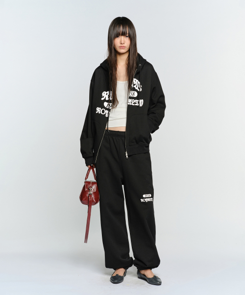 セール】RAW SWEATPANTS, BLACK（スウェットパンツ）｜SUNBURNPROJECT