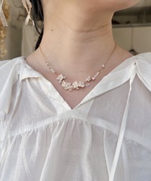 m.soeur | ランタナとガラスビーズのネックレス(ネックレス)