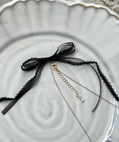 m.soeur（エムスール）の「ランタナとガラスビーズのネックレス（ネックレス・レディース・グレー/ホワイト/ブラック・FREE）」の10枚目の写真