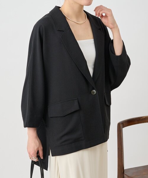 BEARDSLEY（ビアズリー）の「リラックスジャケット（テーラードジャケット・レディース・ブラック/ブラウン・FREE）」の3枚目の写真