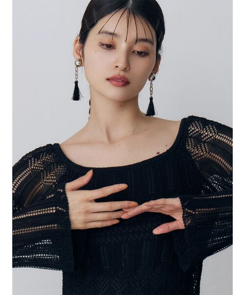 MURUA（ムルーア）の「チェーンタッセルイヤリング（イヤリング・レディース・シルバー/ゴールド・FREE）」の4枚目の写真