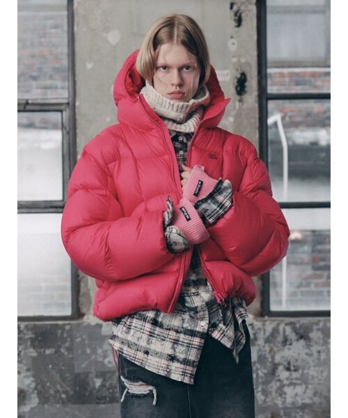 BALACLAVA DUCKDOWN PADDING JACKET PINK