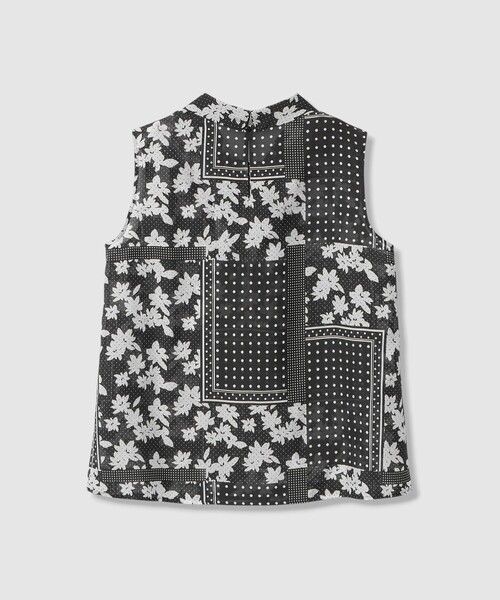 ANAYI（アナイ）の「【セットアップ対応商品】ドットパッチワークプリントボウタイ ブラウス（シャツ/ブラウス・レディース・ベージュ/ブラック・38/36）」の11枚目の写真