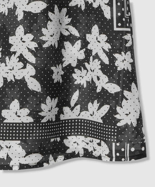 ANAYI（アナイ）の「【セットアップ対応商品】ドットパッチワークプリントボウタイ ブラウス（シャツ/ブラウス・レディース・ベージュ/ブラック・38/36）」の14枚目の写真