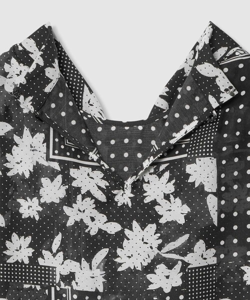 ANAYI（アナイ）の「【セットアップ対応商品】ドットパッチワークプリントボウタイ ブラウス（シャツ/ブラウス・レディース・ベージュ/ブラック・38/36）」の16枚目の写真