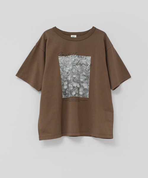 RNA-N(アールエヌエーエヌ)の「M2648 small flower フォトT(Tシャツ/カットソー・レディース・オフホワイト/ブラウン/ベージュ・FREE)」の9枚目の写真