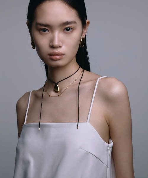 CENE（セネ）の「【CENE】ニュアンスメタルコードネックレス（ネックレス・レディース・ゴールド/シルバー・FREE）」の3枚目の写真