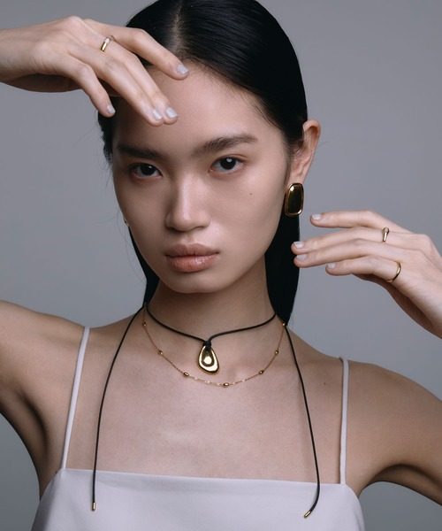 CENE（セネ）の「【CENE】ニュアンスメタルコードネックレス（ネックレス・レディース・ゴールド/シルバー・FREE）」の5枚目の写真