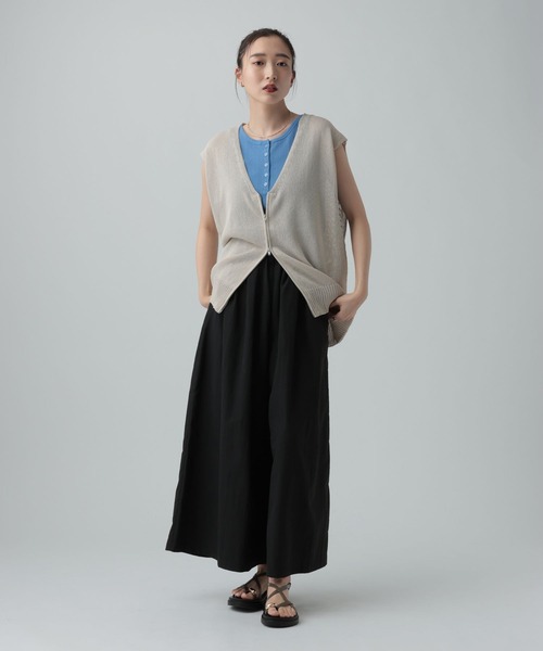 LEPSIM（レプシィム）の「ペーパーWZIPベスト　656674（ベスト・レディース・ブラウン/チャコールグレー・TALL/FREE）」の12枚目の写真