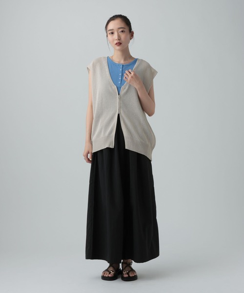 LEPSIM（レプシィム）の「ペーパーWZIPベスト　656674（ベスト・レディース・ブラウン/チャコールグレー・TALL/FREE）」の14枚目の写真