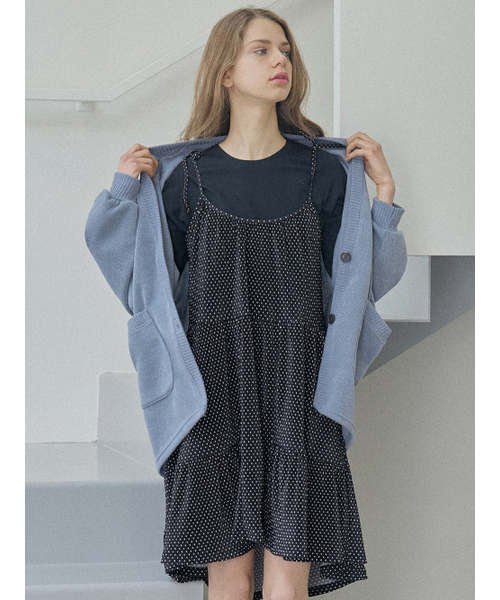 AVANT-G(アバン)の「Dolman Overfit Long Cardigan - BLUE(カーディガン/ボレロ・レディース・スカイブルー/ブラック/モカ・FREE)」の10枚目の写真