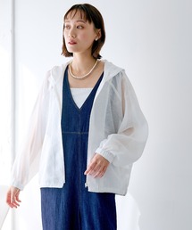 CROSS FUNCTION | 《洗える》サマ美え シアーZIPパーカー【CROSS FUNCTION/クロスファンクション】(パーカー)