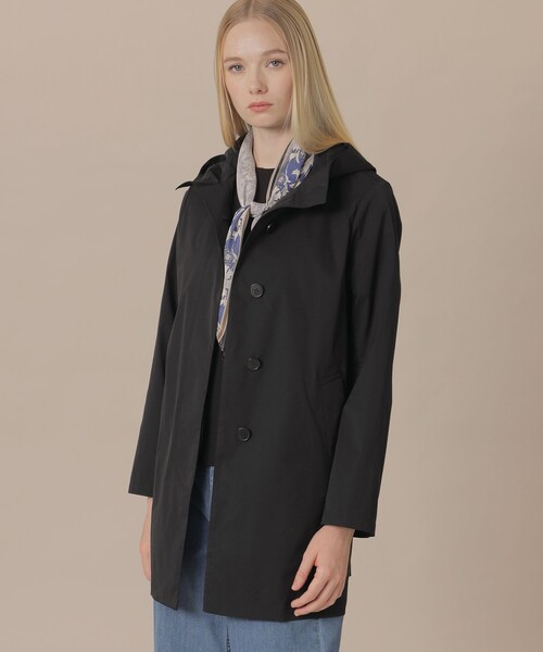 MACKINTOSH LONDON（マッキントッシュ ロンドン）の「【WEB・一部店舗限定】【CHRYSTON/クリストン】フーデットコート（トレンチコート・レディース・ブラック/グレー系その他・40/38）」の2枚目の写真