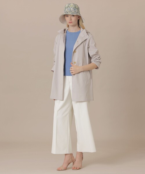 MACKINTOSH LONDON（マッキントッシュ ロンドン）の「【WEB・一部店舗限定】【CHRYSTON/クリストン】フーデットコート（トレンチコート・レディース・ブラック/グレー系その他・40/38）」の4枚目の写真