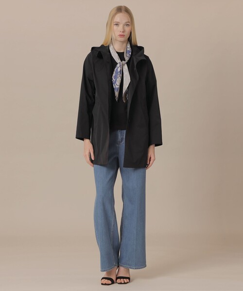 MACKINTOSH LONDON（マッキントッシュ ロンドン）の「【WEB・一部店舗限定】【CHRYSTON/クリストン】フーデットコート（トレンチコート・レディース・ブラック/グレー系その他・40/38）」の5枚目の写真