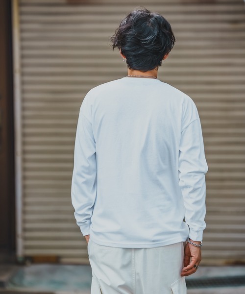 En serio TOKYO(エンソリオトーキョー)の「【SIDEWAYSTANCE】シガレット長袖Tシャツ 70576(Tシャツ/カットソー・メンズ・ホワイト/ブラック/カーキ・SMALL/MEDIUM/LARGE/X-LARGE)」の5枚目の写真