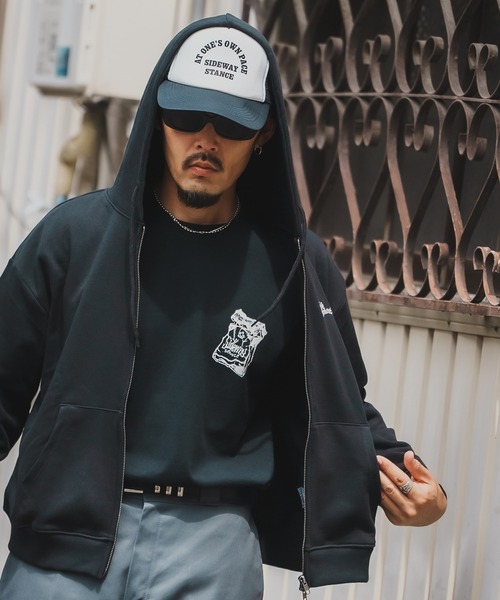 En serio TOKYO(エンソリオトーキョー)の「【SIDEWAYSTANCE】シガレット長袖Tシャツ 70576(Tシャツ/カットソー・メンズ・ホワイト/ブラック/カーキ・SMALL/MEDIUM/LARGE/X-LARGE)」の9枚目の写真