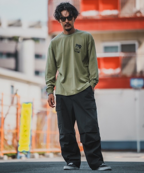 En serio TOKYO(エンソリオトーキョー)の「【SIDEWAYSTANCE】シガレット長袖Tシャツ 70576(Tシャツ/カットソー・メンズ・ホワイト/ブラック/カーキ・SMALL/MEDIUM/LARGE/X-LARGE)」の17枚目の写真