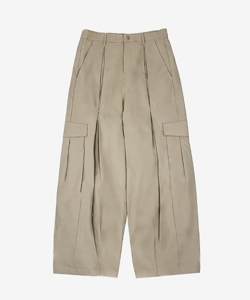 KZM（ケージエム）の「HDナイロンパンツ（スウェットパンツ・レディース・ベージュ・LARGE/MEDIUM/SMALL）」の6枚目の写真